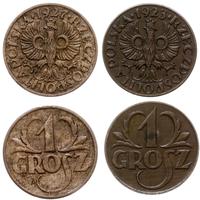 Polska, 2 x 1 grosz, 1923 i 1927