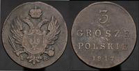 3 grosze polskie 1817/ I.B., Warszawa