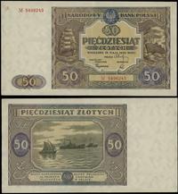 50 złotych 15.05.1946, seria M, numeracja 549624