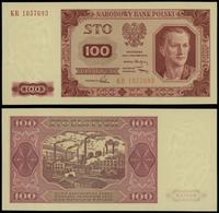 100 złotych 1.07.1948, seria KR, numeracja 18576