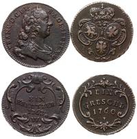 zestaw 2 monet, Franciszek I, 1 krajcar 1762 W o