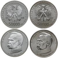 Polska, zestaw: 2 x 50.000 złotych, 1988