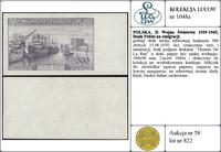 Polska, próbny druk strony odwrotnej banknotu 500 złotych, 15.08.1939