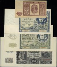 Polska, zestaw 7 banknotów