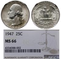 Stany Zjednoczone Ameryki (USA), 25 centów, 1947