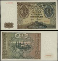 100 złotych 1.08.1941, seria A 0496866, wyśmieni