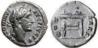 denar 145-147, Rzym, Aw: Głowa cesarza w prawo, 