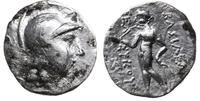 drachma, Aw: Głowa Ateny w hełmie w prawo; Rw: A