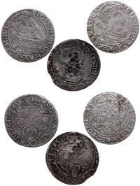zestaw 3 x szóstak 1623, 1625, 1626, Kraków, łąc