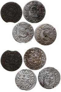 Polska, zestaw: 4 x szeląg, 1593, 1594, 1595, 1596
