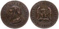 Francja, satyryczny medal klęski Napoleona III w bitwie pod Sedanem, 1870