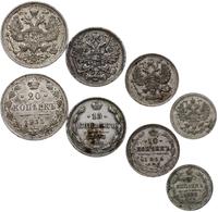 zestaw 11 monet rosyjskich, 5 kopiejek 1824 (Ale