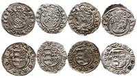 zestaw 4 denarów 1631, 1633, 1634, 1635, Kremnic