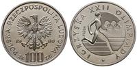 100 złotych 1980, Warszawa, Igrzyska XXII Olimpi
