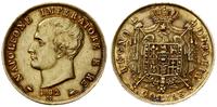 40 lirów 1814, Mediolan, złoto 12.87 g, patyna, 