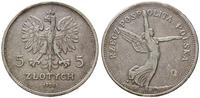 5 złotych 1928, Warszawa - ze znakiem menniczym,