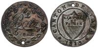 1/2 batzen 1813, moneta z dziurką, HMZ 2-1005j
