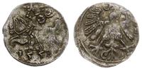 denar 1558, Wilno, lekko niedobity, patyna, Ivan