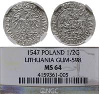 półgrosz 1547, Wilno, końcówki napisów LI / LITV