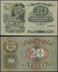 20 koron 1932, numeracja 1269675, bez złamań ani