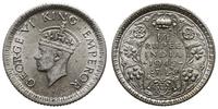 1/4 rupii 1942, Kalkuta, srebro próby 500, piękn