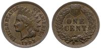cent 1907, Filadelfia, bardzo ładny, KM 90a