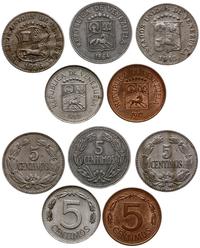 zestaw: 5 x 5 centimos, roczniki: 1936, 1948 (Fi