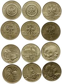 6 x 2 złote 1996 - 1997, Warszawa, zestaw monet 