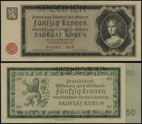 50 koron 12.09.1940, perforacja SPECIMEN, seria 