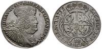 ort 1755, Lipsk, moneta wyczyszczona, ale dość ł