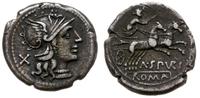 denar 139 pne, Rzym, Aw: Głowa Romy w hełmie w p
