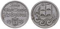 1/2 guldena 1923, Utrecht, mała rysa na rewersie