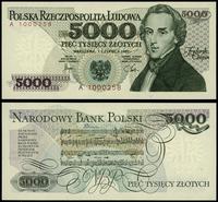 5.000 złotych 1.06.1982, seria A 1000258, wyśmie