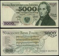 5.000 złotych 1.06.1982, seria F 0281013, ugięci