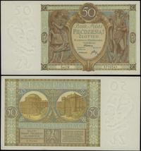 50 złotych 1.09.1929, seria EW 9710541, ugięcia 