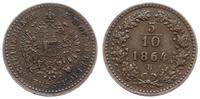 Austria, 5/10 krajcara, 1864 B