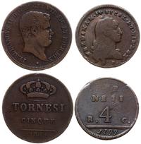 zestaw monet, w skład zestawu wchodzą 4 tornesi 