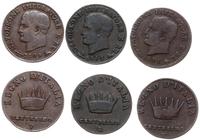 zestaw monet, zestaw 3 x 1 centym: 1809 V, 1811 
