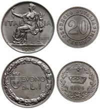 zestaw 2 monet, w skład zestawu wchodzą: 20 cent