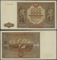 1.000 złotych 15.01.1946, seria C 7804423, po su