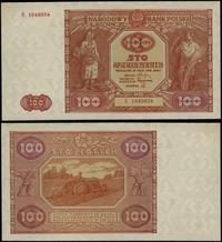100 złotych 15.05.1946, seria R 1649854, po subt