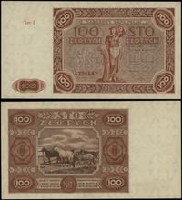 100 złotych 15.07.1947, seria G 4328662, po subt
