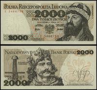 2.000 złotych 1.05.1977, seria E 3488758, piękni