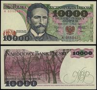 10.000 złotych 1.02.1987, seria A 0550601, ideal