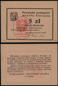Prusy Zachodnie, 5 złotych, 5.09.1939