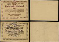 zestaw 2 bonów, 100.000 marek 08.1923 oraz 200.0