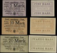 zestaw 3 bonów, 5, 10 i 20 marek 15.11.1918, raz