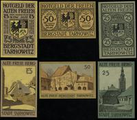 zestaw 3 bonów, 25, 50 i 75 fenigów (1921), raze