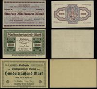 zestaw 3 bonów, 100.000 marek 31.08.1923, 500.00