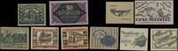 zestaw 5 bonów, 4 x 20 fenigów 1922 (różne wzory